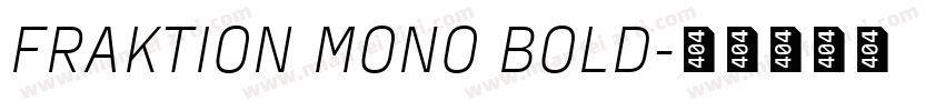 FRAKTION MONO BOLD字体转换